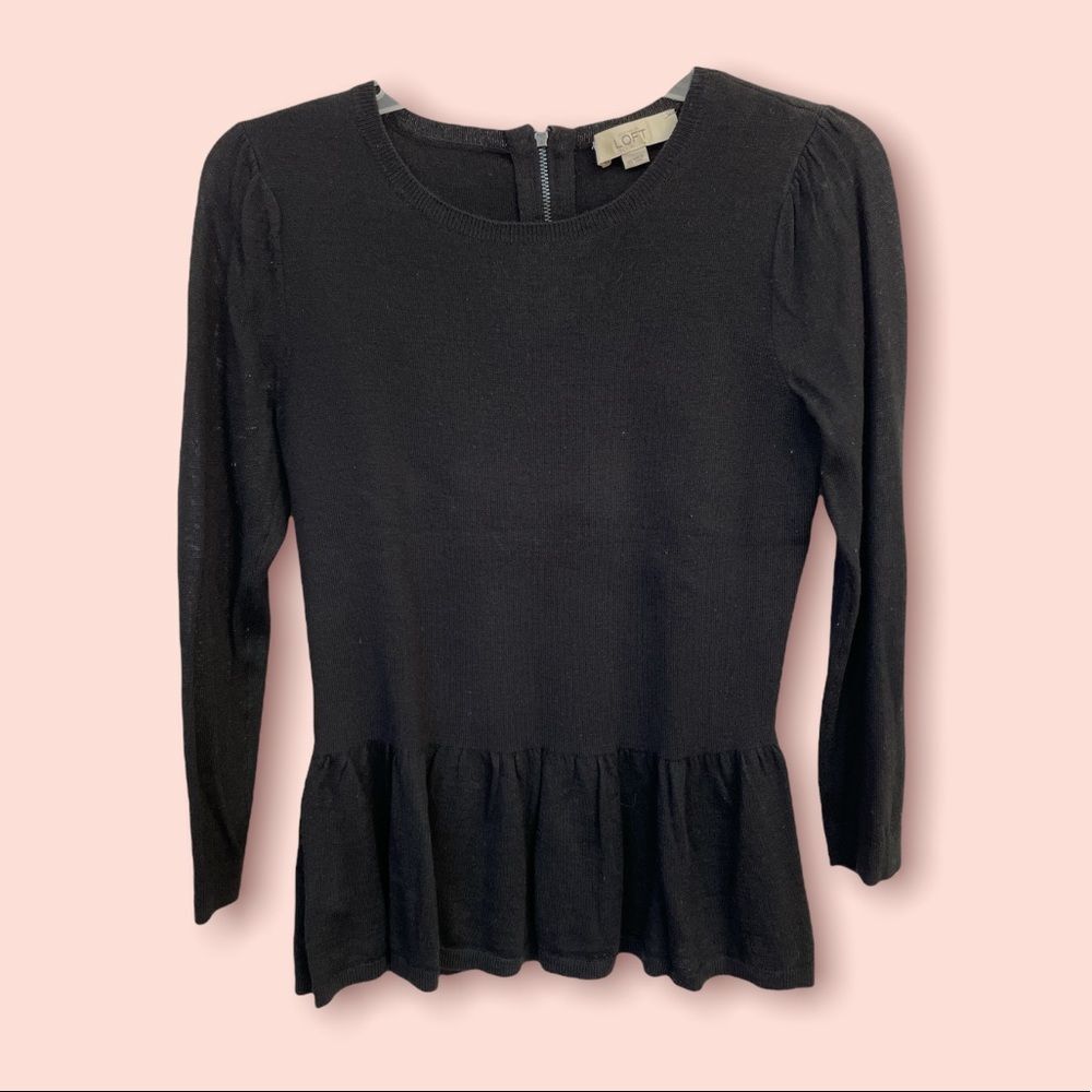LOFT Peplum Sweater 